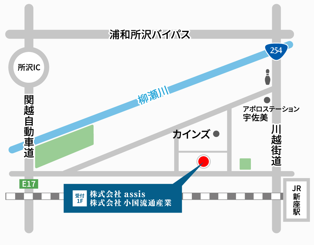 株式会社assis 地図